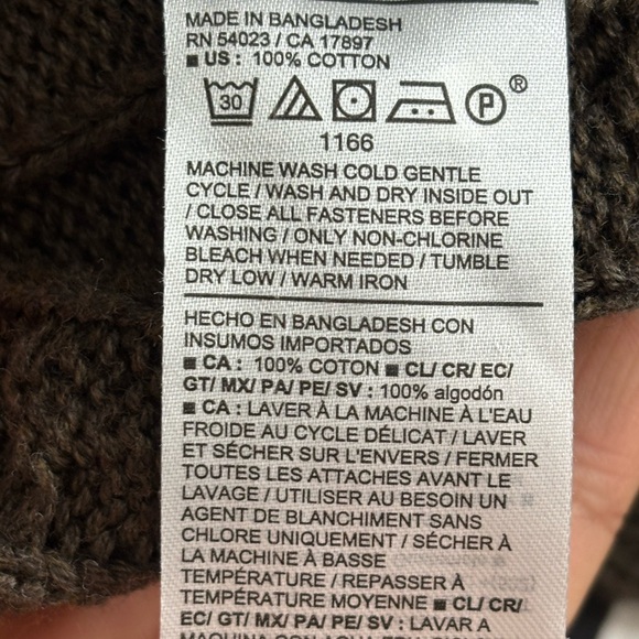 Old Navy Men's Dark Brown Cardigan Sweater - Picture 7 of 7